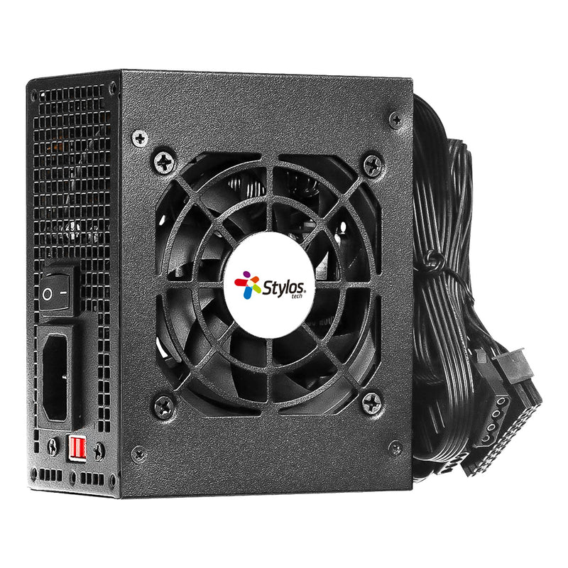 FUENTE DE PODER STYLOS (STFPSFX1B) SFX550W, SLIM, STANDARD, 115V, ENTRADA AC-1