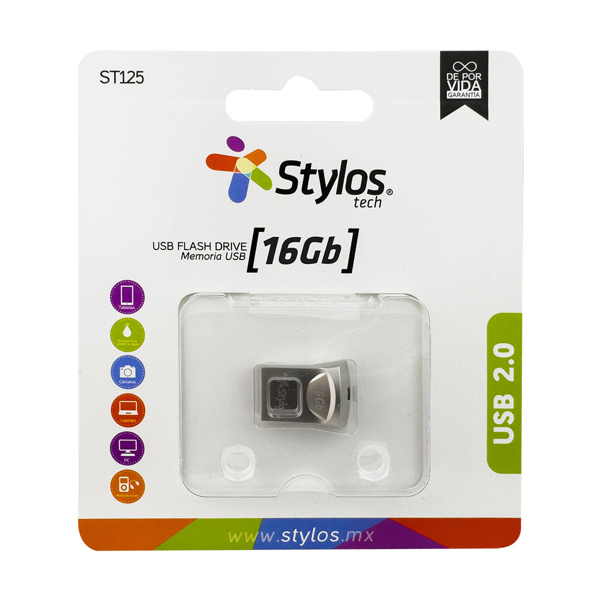 MEMORIA USB STYLOS STMUS42S 16GB ST125
