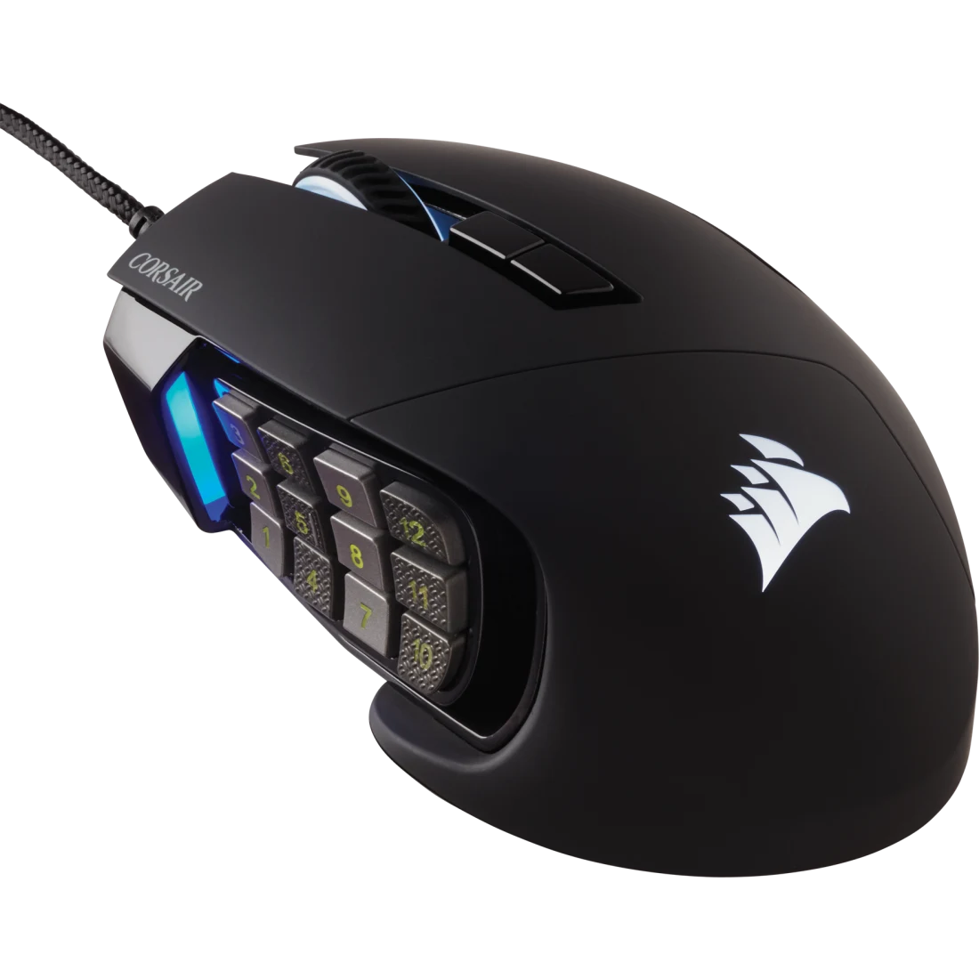 MOUSE OPTICO CORSAIR (CH-9304211-NA) SCIMITAR RGB ELITE,17 BOTONES PROGAMABLES,18000 DPI,NEGRO