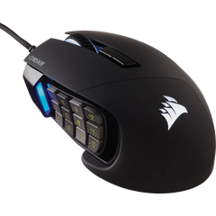MOUSE OPTICO CORSAIR (CH-9304211-NA) SCIMITAR RGB ELITE,17 BOTONES PROGAMABLES,18000 DPI,NEGRO-1