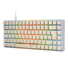 TECLADO MECANICO NACEB (NA-0970) GAMER BASILISK, RGB, 80%, COMPACTO, 84 TECLAS, GRAY-1