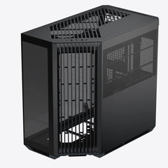 GABINETE APNX (V1-BK-V1) MEDIA TORRE, CRISTAL TEMPLADO, NEGRO