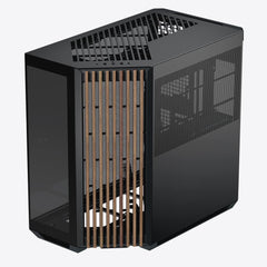 GABINETE APNX (V1-W-BK-V1) MEDIA TORRE, CRISTAL TEMPLADO, NEGRO