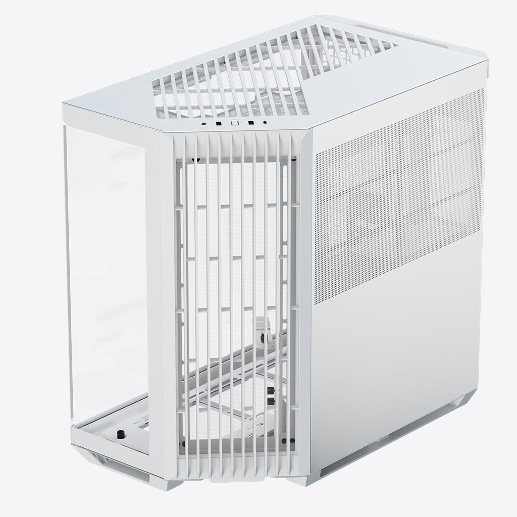 GABINETE APNX (V1-WT-V1) MEDIA TORRE, CRISTAL TEMPLADO, BLANCO