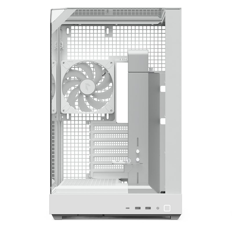 GABINETE APNX (V2-WT-V1) MEDIA TORRE, CRISTAL TEMPLADO, BLANCO