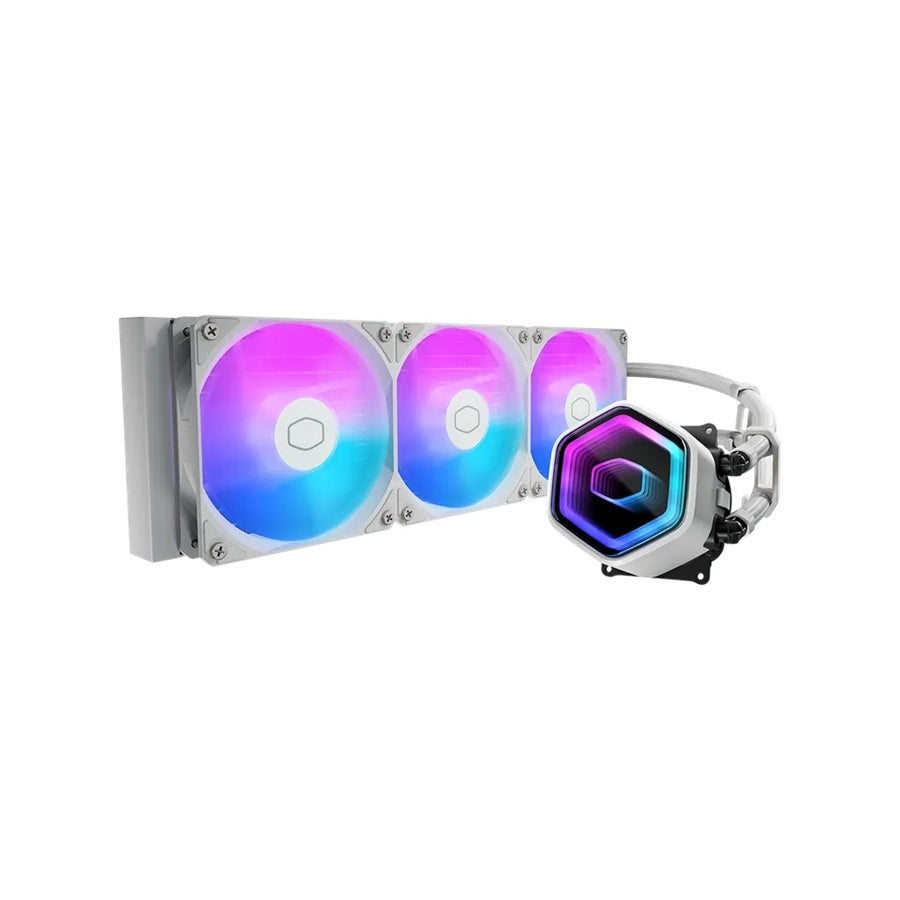 VENTILADOR P/CPU COOLER MASTER (MLW-D36M-A18PA-RW) MASTERLIQUID 360 CORE II WHITE EDITION-1