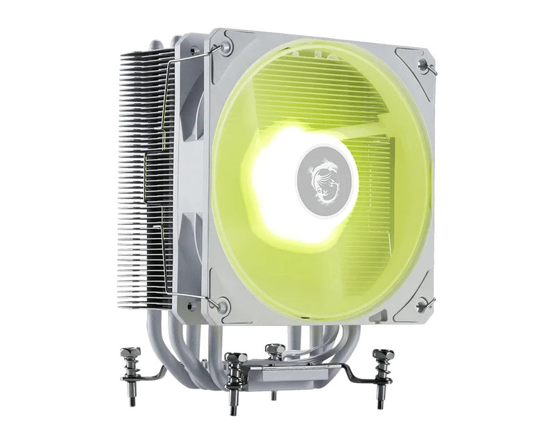 VENTILADOR P/CPU MSI (MAG COREFROZR AA13 WHITE)  FAN 120MM ARGB, SOCKET 1700, 1851, AM4, AM5, BLANCO-1