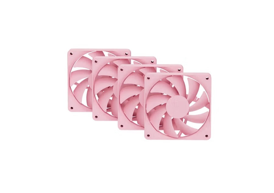 VENTILADOR P/GABINETE HYTE (FAN-HYTE-FA12-SM-4) FA12 120MM PWM FAN 4 PACK,STRAWBERRY MILK,ROSA-2
