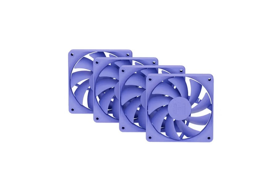 VENTILADOR P/GABINETE HYTE (FAN-HYTE-FA12-TM-4) FA12 120MM PWM FAN 4 PACK,TARO MILK/LILA