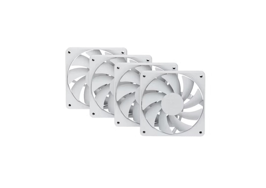 VENTILADOR P/GABINETE HYTE (FAN-HYTE-FA12-WW-4) FA12 120MM PWM FAN 4 PACK,SNOW WHITE/BLANCO-4