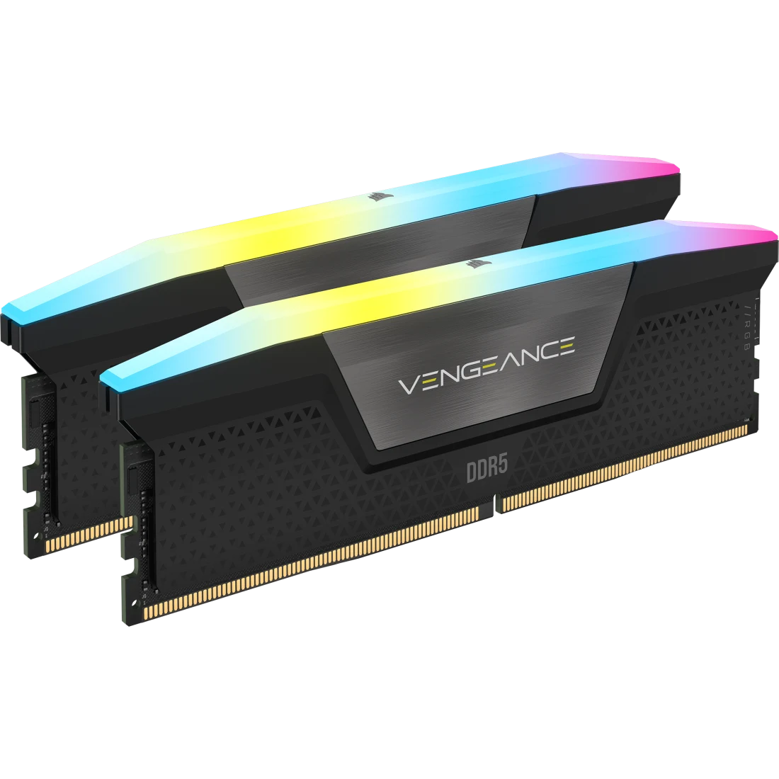 MEMORIA DIMM DDR5 CORSAIR (CMH32GX5M2B6400C36) 32GB 6400MHZ (2X16GB) VENGEANCE RGB,NEGRO CL36-104