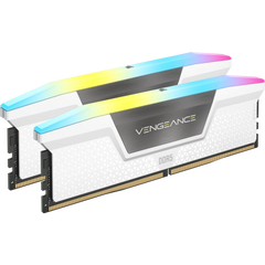 MEMORIA DIMM DDR5 CORSAIR (CMH64GX5M2B5200C40W) 64GB (2X32GB) 5200MHZ VENGEANCE RGB BLANCO-1