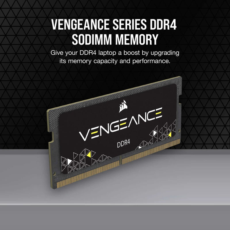 MEMORIA SODIMM DDR4 CORSAIR (CMSX8GX4M1A3200C22) 8GB 3200MHZ (1X8GB)VENGEANCE,NEGRO CL22-2