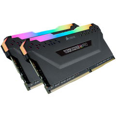 MEMORIA DIMM DDR4 CORSAIR (CMW16GX4M2C3200C16) 16GB 3200MHZ (2X8GB) VENGEANCE RGB PRO NEGRO CL16-1