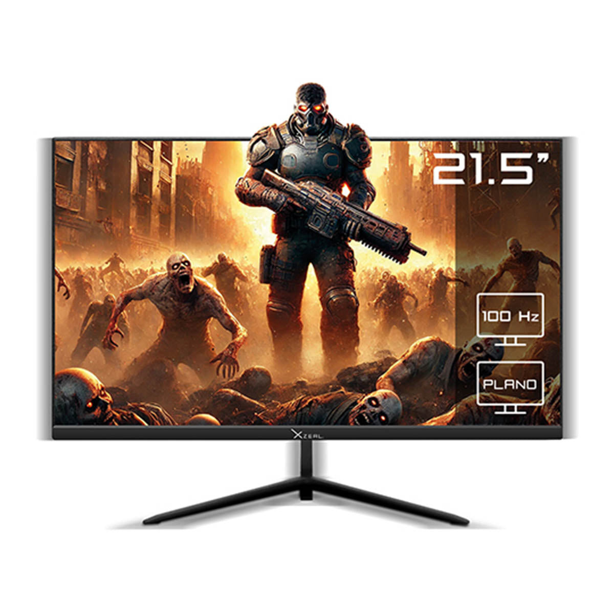 MONITOR LED XZEAL 21.5" (XSPMG09B)  1920*1080 FULL HD, XST-580-1, PLANO, 100HZ, 5MS, VGA, HDMI,NEGRO-1