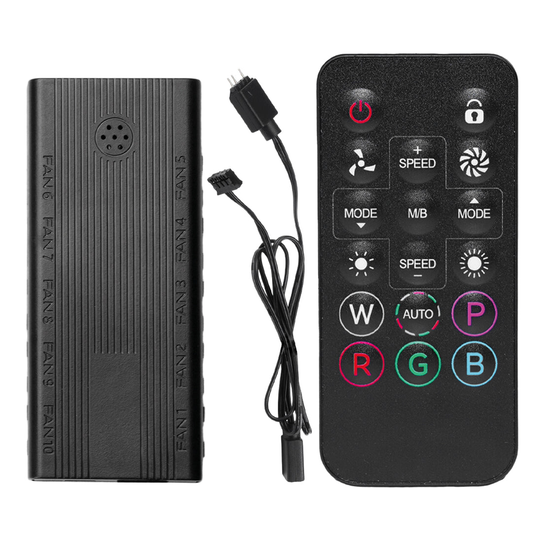 HUB CONTROLADOR XZEAL (XZHUB01B) PARA VENTILADORES XZEAL, ARGB, CON CABLE ADAPTADOR, INCLU
