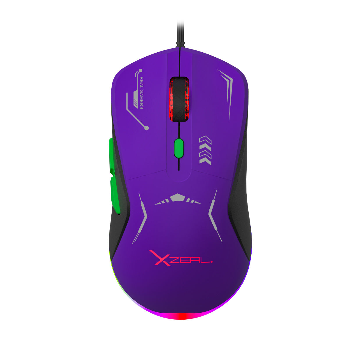 MOUSE XZEAL XZ-401 XZPM1MV MORADO-VERDE