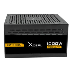 FUENTE DE PODER XZEAL (XZPS1000MB) XZ1000M, 1000W, 80 PLUS GOLD,MODULAR, NEGRO