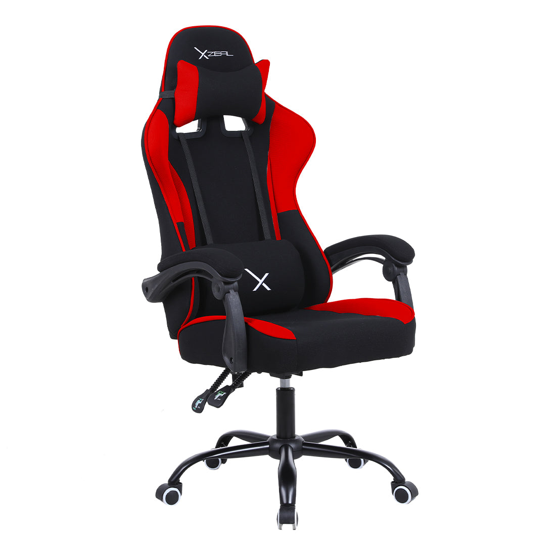 SILLA GAMER XZEAL (XZSXZ20R) TELA, RECLINABLE 140°,BRAZOS FIJOS,115KG,PISTON CLA.3,RGB,NEG