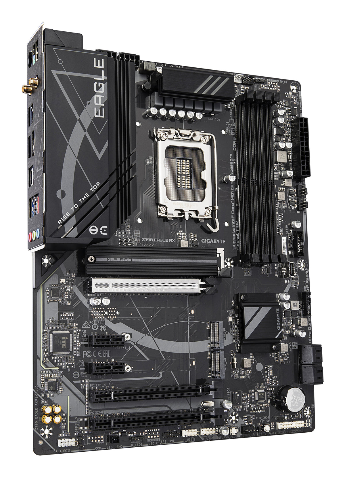 MOTHERBOARD GIGABYTE (Z790 EAGLE AX) SOCKET 1700,4*DDR5 5600MHZ,HDMI,DP,WIFI6E,BT 5.3,ATX