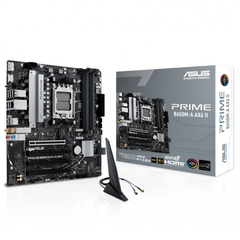 MOTHERBOARD ASUS (PRIME B650M-A AX II) SOCKET AM5,4*DDR5,HDMI,DP,VGA,PCIE-4.0,WIFI6,MICRO ATX-1
