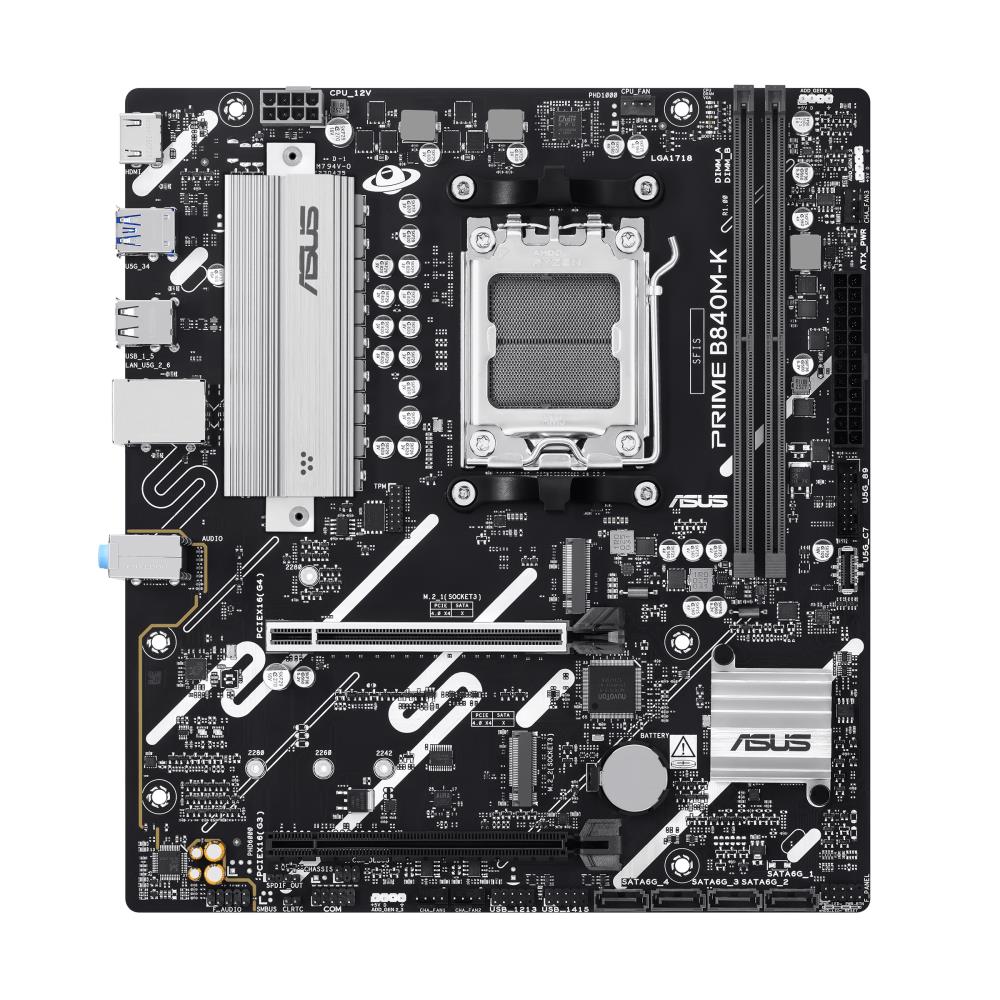 MOTHERBOARD ASUS (PRIME B840M-K) SOCKET AM5, 2*DDR5, HDMI, MICRO ATX