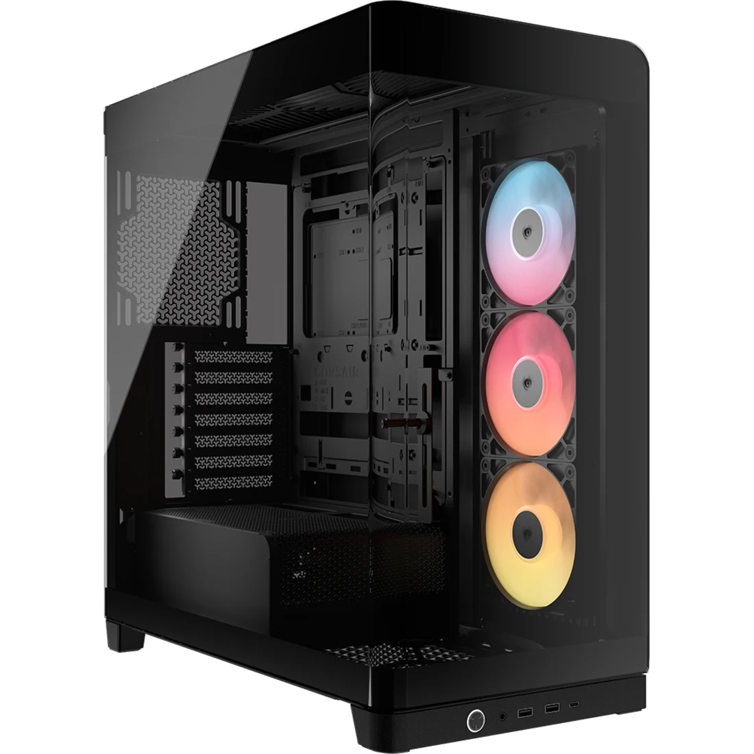 GABINETE CORSAIR (CC-9011314-WW) 4500X FRAME,NEGRO CRISTAL TEMPLADO MED-TORRE SIN FUENTE