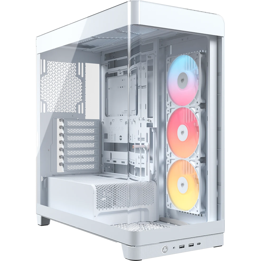 GABINETE CORSAIR (CC-9011315-WW) 4500X FRAME,BLANCO CRISTAL TEMPLADO MED-TORRE SIN FUENTE-1