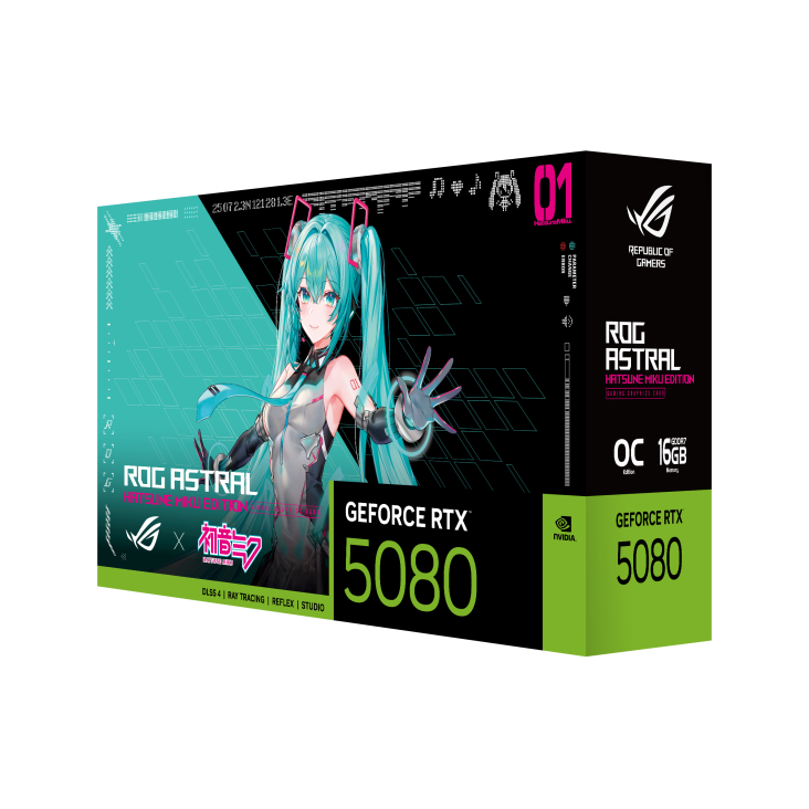 ROG Astral GeForce RTX™ 5080 16GB GDDR7 OC HATSUNE MIKU EDITION-2