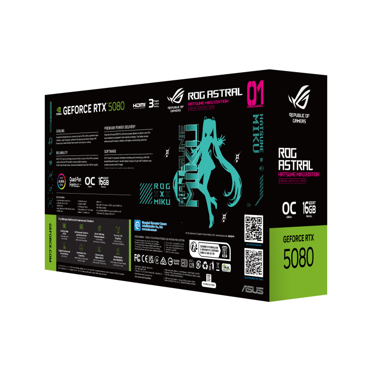 ROG Astral GeForce RTX™ 5080 16GB GDDR7 OC HATSUNE MIKU EDITION-3