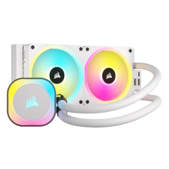 VENTILADOR P/CPU CORSAIR (CW-9061005-WW) ICUE LINK H100I RGB AIO,240MM,2 FAN,BLANCO-1