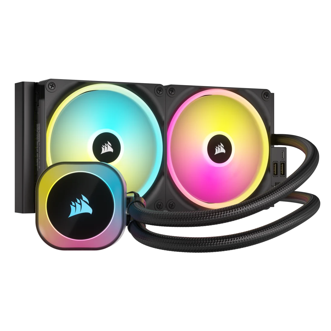 VENTILADOR P/CPU CORSAIR (CW-9061002-WW) ICUE LINK H115I RGB AIO,280MM,2 FAN,NEGRO
