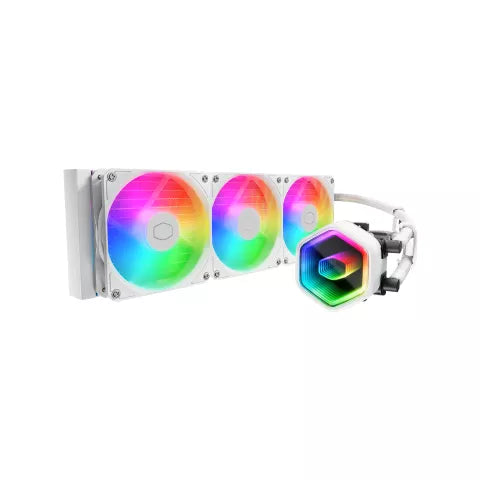 VENTILADOR P/CPU COOLER MASTER (MLW-D36M-A18PA-RW) MASTERLIQUID 360 CORE II ARGB,LGA 1851/AM5,BLANCO