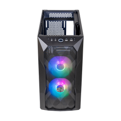 GABINETE COOLER MASTER (TD300-KGNN-S00) TD300 MESH,NEGRO,DUAL FANS CF120MM ARGB,MINI TORRE,S/FUENTE
