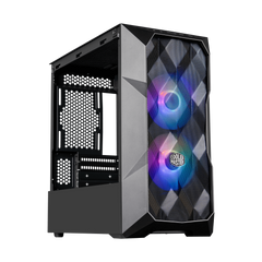 GABINETE COOLER MASTER (TD300-KGNN-S00) TD300 MESH,NEGRO,DUAL FANS CF120MM ARGB,MINI TORRE,S/FUENTE