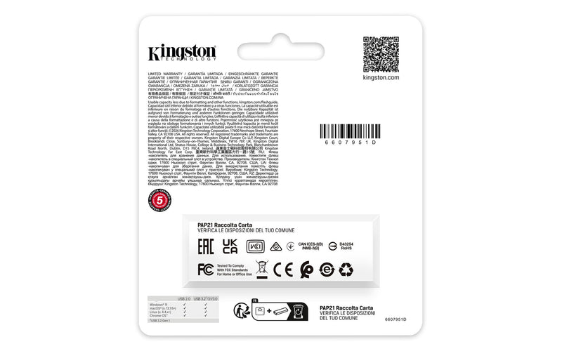 MEMORIA USB KINGSTON (DTXS/256GB) 256GB DATA TRAVELER EXODIA S, PLASTICA, NEGRO/NARANJA US