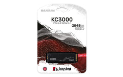 UNIDAD SSD M.2 KINGSTON 2TB (SKC3000D/2048G) KC3000 PCI EXPRESS 4.0, NVME, 2280