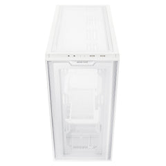 GABINETE ASUS (A21 ASUS CASE/WHT) BLANCO, VIDRIO TEMPLADO Y MALLA,SOPORTA BTF, MT, S/FUENT