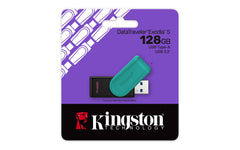 MEMORIA USB KINGSTON (DTXS/128GB) 128GB DATA TRAVELER EXODIA S, PLASTICA, NEGRO/TURQUESA U