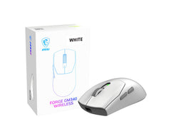 MOUSE MSI (FORGE GM340 W WHITE)12000 DPI,6 BOTONES,WIRELESS, COLOR BLANCO