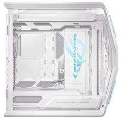 GABINETE ASUS (GR701 ROG HYPERION WHITE EDITION) BLANCO, MEDIA TORRE,MALLA,S/FUENTE