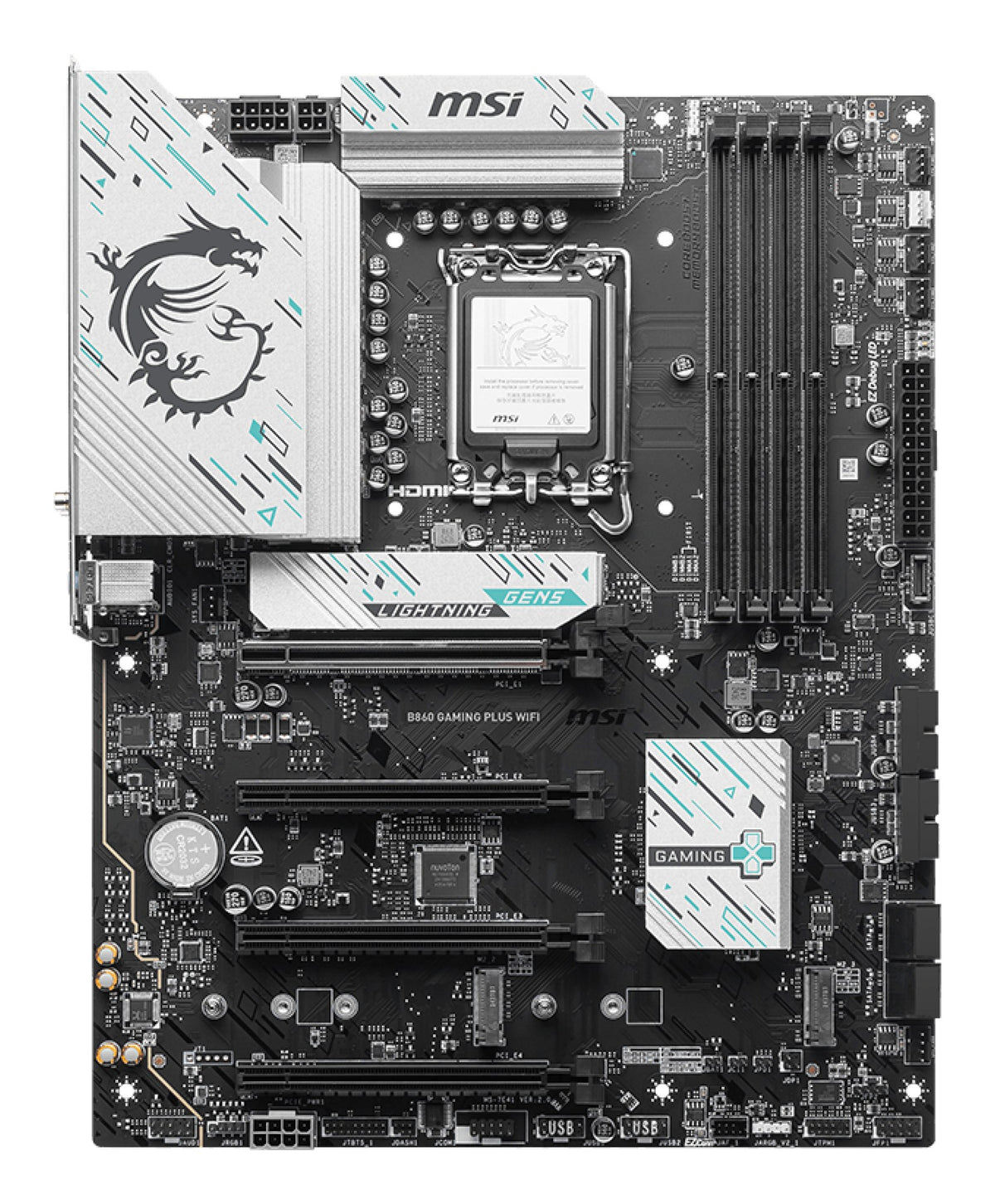 MOTHERBOARD MSI (B860 GAMING PLUS WIFI) SOCKET 1851, 4*DDR5 8800 MHZ, HDMI, DP, 3*M.2, ATX