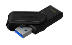 MEMORIA USB KINGSTON (DTXS/64GB) 64GB DATA TRAVELER EXODIA S, PLASTICA, NEGRO USB-A 3.0