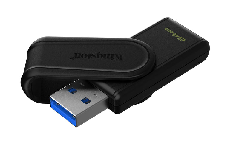 MEMORIA USB KINGSTON (DTXS/64GB) 64GB DATA TRAVELER EXODIA S, PLASTICA, NEGRO USB-A 3.0