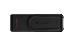 MEMORIA USB KINGSTON (DTXS/64GB) 64GB DATA TRAVELER EXODIA S, PLASTICA, NEGRO USB-A 3.0