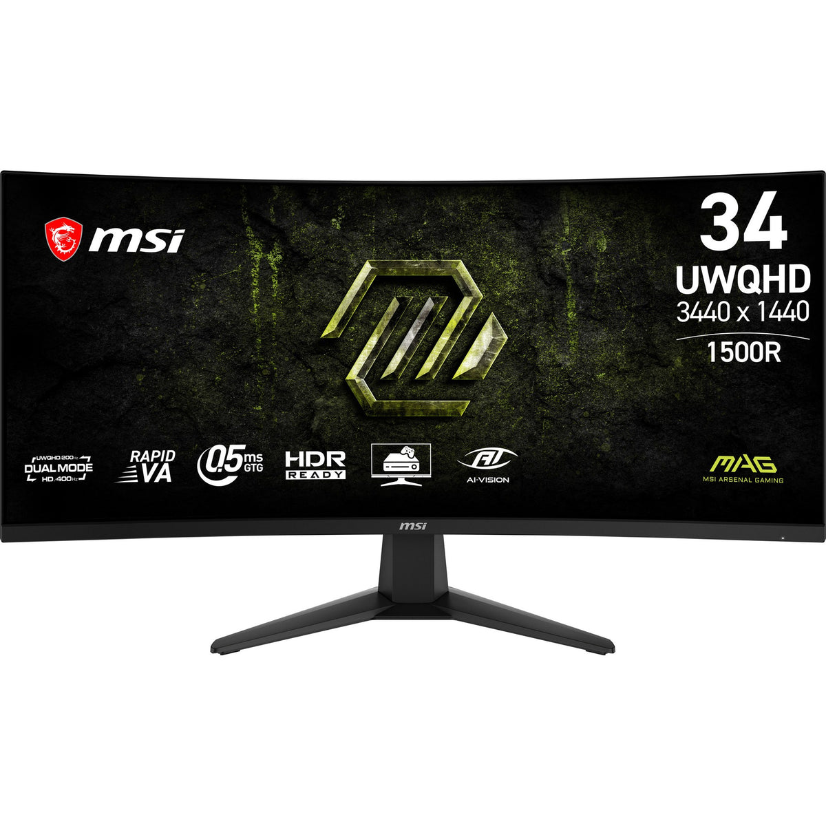 MONITOR LED MSI 34" (MAG 346CQDF E20) 3440X1440,C
