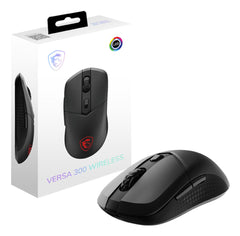 MOUSE INALAMBRICO MSI (VERSA 300 W) 8000DPI, TIPO C, 6 BOTONES NEGRO