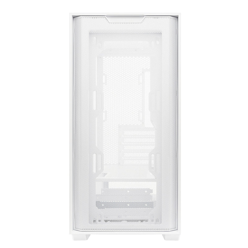 GABINETE ASUS (A21 ASUS CASE/WHT) BLANCO, VIDRIO TEMPLADO Y MALLA,SOPORTA BTF, MT, S/FUENT