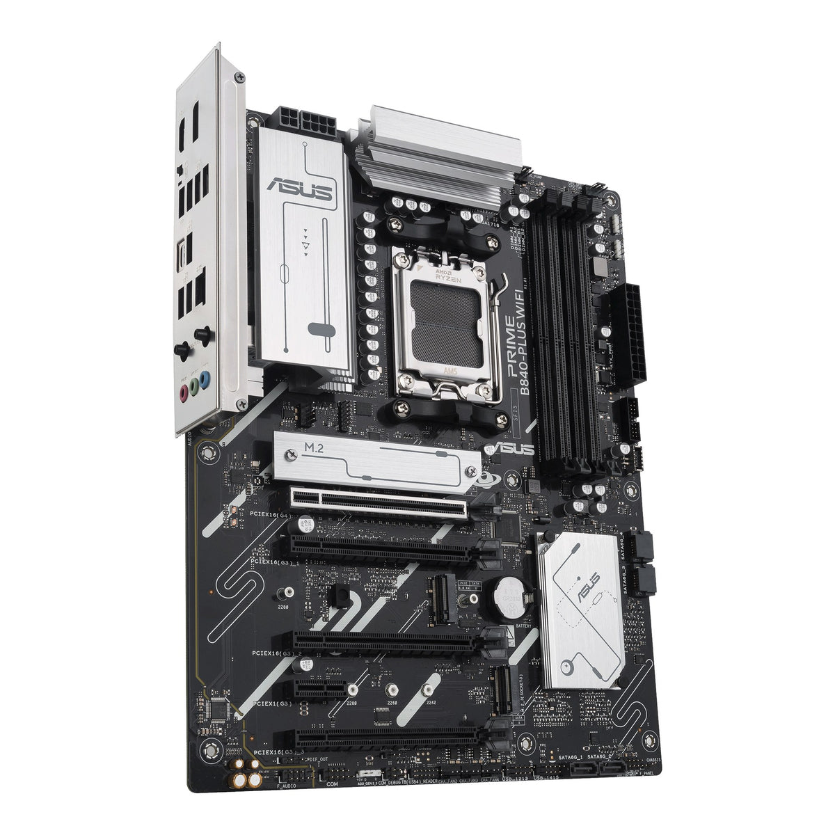 MOTHERBOARD ASUS (PRIME B840-PLUS WIFI-CSM) SOCKET AM5,4*DDR5,HDMI,DP,PCIE-4.0,WIFI6E, ATX