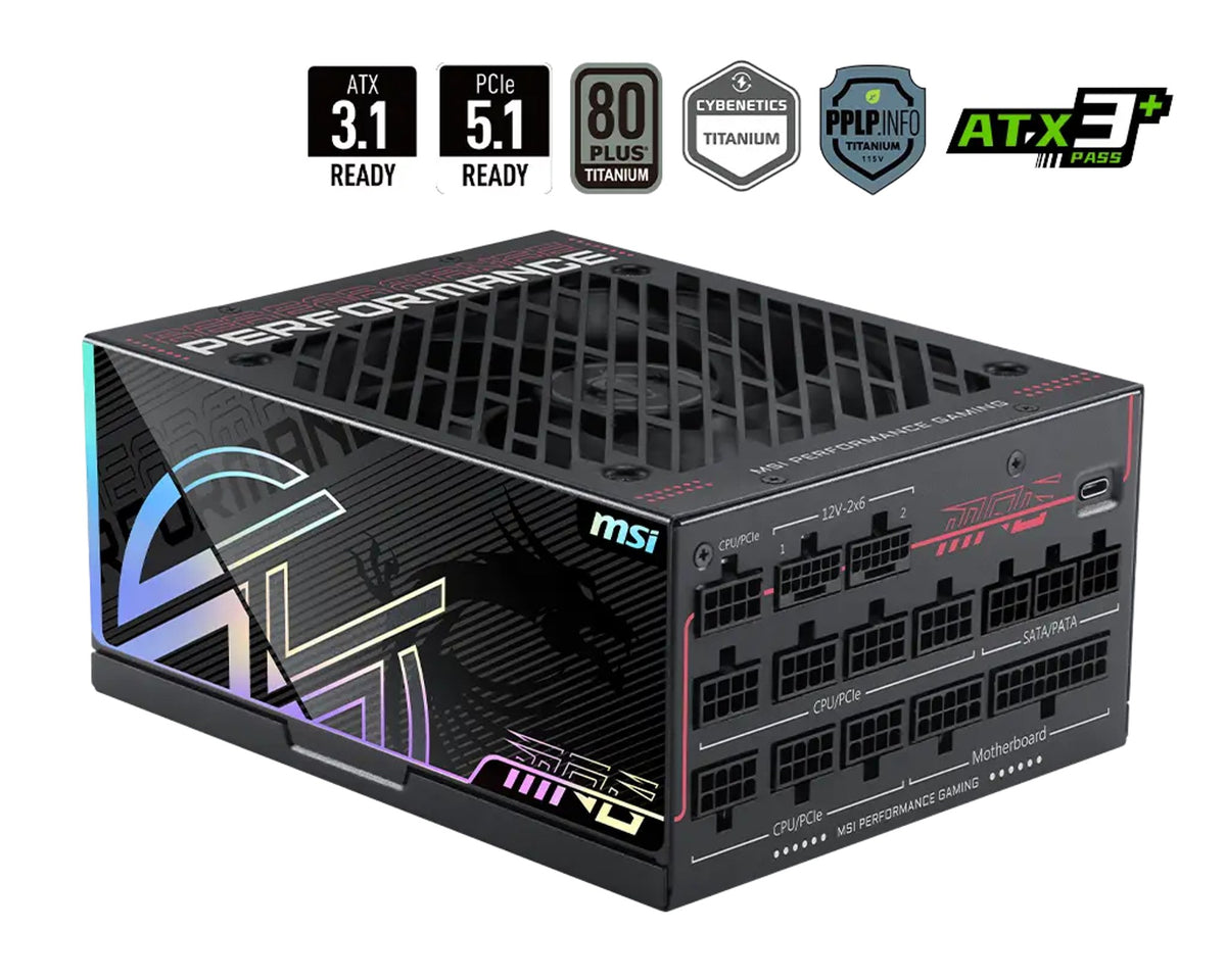 FUENTE DE PODER MSI (MPG AI1300TS PCIE5) 1300W, PC